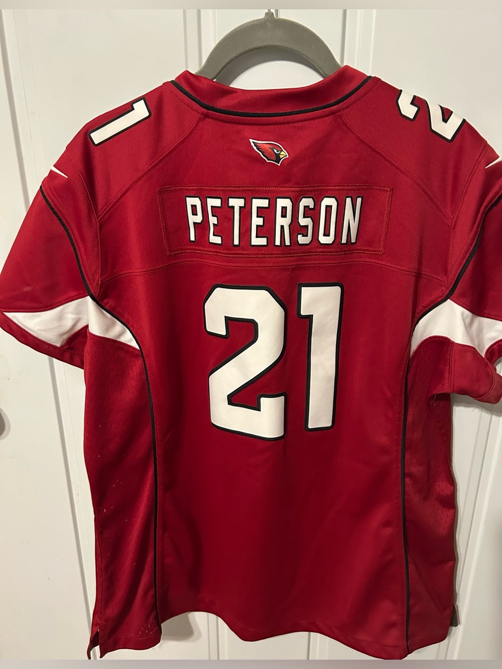 NFL Red & White Arizona Cardinals Peterson #21 Women's Jersey